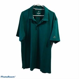 Adidas Green Short Sleeve Polo Golf Shirt XL